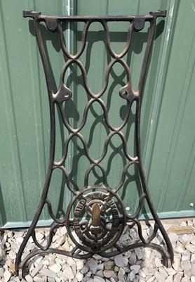 2 Treadle Sewing Machine Cast Iron Base Legs, Ends Industrial Age Table Singer O