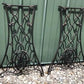 2 Treadle Sewing Machine Cast Iron Base Legs, Ends Industrial Age Table Singer O