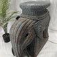 Wicker Elephant End Side Table, Vintage Braided Rattan Plant Stand Boho Chic A
