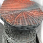 Wicker Elephant End Side Table, Vintage Braided Rattan Plant Stand Boho Chic B