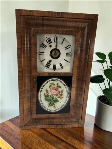 1800s Seth Thomas Clock, Antique Ogee Wind Up Mantel Shelf Clock Parts Repair