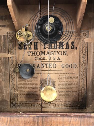 1800s Seth Thomas Clock, Antique Ogee Wind Up Mantel Shelf Clock Parts Repair