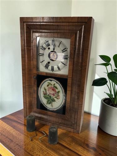 1800s Seth Thomas Clock, Antique Ogee Wind Up Mantel Shelf Clock Parts Repair