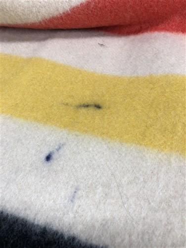 1960s Polar Star Blanket, Vintage JcPenney 100% Wool Golden Dawn 4 Stripe Cover