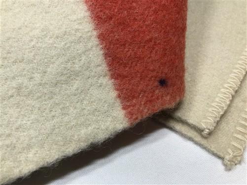 1960s Polar Star Blanket, Vintage JcPenney 100% Wool Golden Dawn 4 Stripe Cover