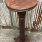 3' Elegant Wood Pedestal, Round Display Base, Vintage Architectural Show Stand
