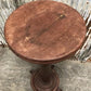 3' Elegant Wood Pedestal, Round Display Base, Vintage Architectural Show Stand