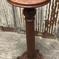 3' Elegant Wood Pedestal, Round Display Base, Vintage Architectural Show Stand