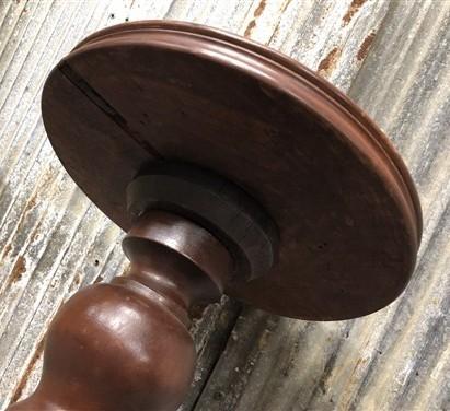 3' Elegant Wood Pedestal, Round Display Base, Vintage Architectural Show Stand
