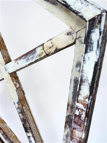 Set 3 Diamond Wood Window Frames, Distressed Farmhouse Decor, Antique Inspired A