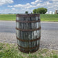 Whiskey Wine Barrel, Vintage Reclaimed Used Wood Barrel, Primitive Rum Keg, L