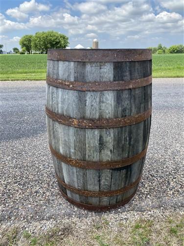 Whiskey Wine Barrel, Vintage Reclaimed Used Wood Barrel, Primitive Rum Keg, L
