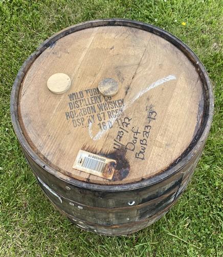 Whiskey Wine Barrel, Vintage Reclaimed Used Wood Barrel, Primitive Rum Keg, M