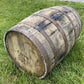 Whiskey Wine Barrel, Vintage Reclaimed Used Wood Barrel, Primitive Rum Keg, M