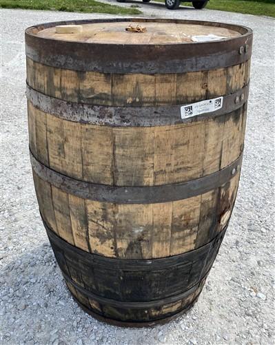 Whiskey Wine Barrel, Vintage Reclaimed Used Wood Barrel, Primitive Rum Keg, N