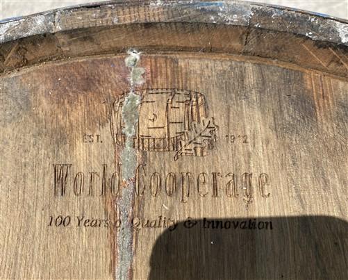 Whiskey Wine Barrel, Vintage Reclaimed Used Wood Barrel, Primitive Rum Keg, P
