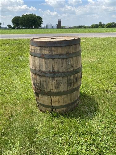 Whiskey Wine Barrel, Vintage Reclaimed Used Wood Barrel, Primitive Rum Keg, Q
