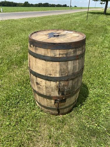 Whiskey Wine Barrel, Vintage Reclaimed Used Wood Barrel, Primitive Rum Keg, Q