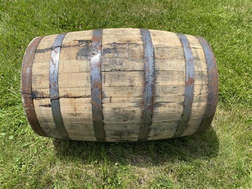 Whiskey Wine Barrel, Vintage Reclaimed Used Wood Barrel, Primitive Rum Keg, Q