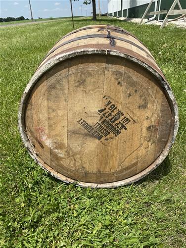 Whiskey Wine Barrel, Vintage Reclaimed Used Wood Barrel, Primitive Rum Keg, Q