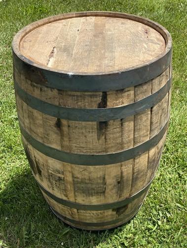 Whiskey Wine Barrel, Vintage Reclaimed Used Wood Barrel, Primitive Rum Keg, R