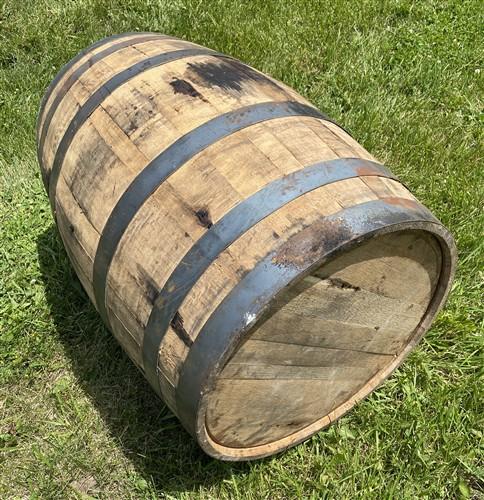 Whiskey Wine Barrel, Vintage Reclaimed Used Wood Barrel, Primitive Rum Keg, R