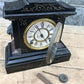 Ansonia Cast Iron Mantel Clock, Antique Wind Up Parlour Shelf Clock w/Pendulum