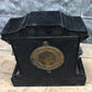 Ansonia Cast Iron Mantel Clock, Antique Wind Up Parlour Shelf Clock w/Pendulum