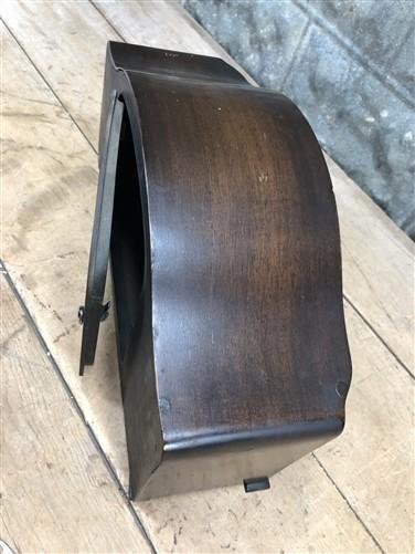 HAC Art Deco Mantel Clock, Vintage Hamburg American Shelf Clock, w/Pendulum Key