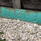 E First St Street Sign, Vintage Green Road Sign, 24x6 Metal Wall Sign Garage A