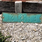 E First St Street Sign, Vintage Green Road Sign, 24x6 Metal Wall Sign Garage A