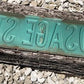 Osage St Street Sign, Vintage Green Road Sign, 18x6 Metal Wall Sign Garage A