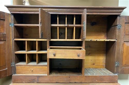 Walnut Kitchen Cupboard, Antique Cabinet, Primitive Pie Safe Jelly Cabinet Hutch