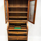 Antique Eastlake Secretary Desk, Bookcase, Cylinder Roll Top, Victorian Hutch