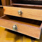 4'6" Tyler Desk Co. Roll Top Desk, Vintage Tambour Office Desk, Secretary Desk