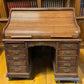 4'6" Tyler Desk Co. Roll Top Desk, Vintage Tambour Office Desk, Secretary Desk