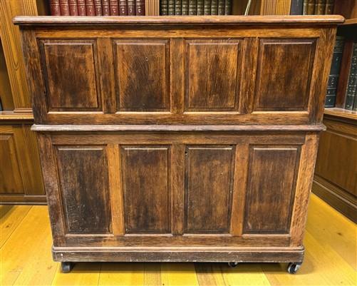 4'6" Tyler Desk Co. Roll Top Desk, Vintage Tambour Office Desk, Secretary Desk