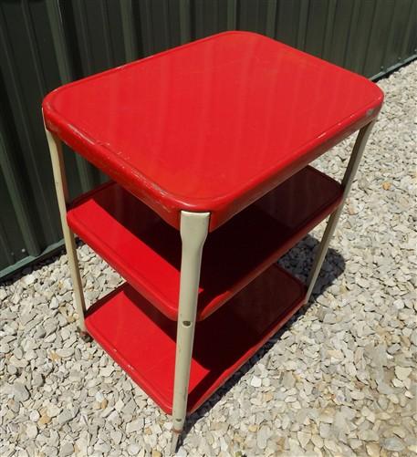 Cosco Cart, Retro Rolling Kitchen Stand, Bar Table, 1960s Mid Century Vintage C