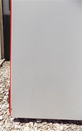 Red White Porcelain Table Top (40x25) Vintage Kitchen Cupboard Hoosier Enamel