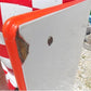 Red White Porcelain Table Top (40x25) Vintage Kitchen Cupboard Hoosier Enamel