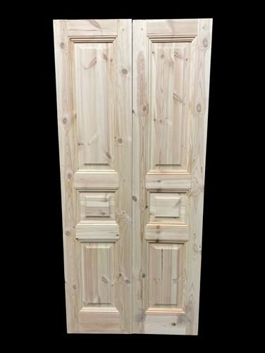 French Double Doors (36.5x80.5) Raised Panel Doors, European Styled Doors NM5A