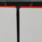 2 Red White Porcelain Table Top Panels (40x10) Vintage Kitchen Cupboard Hoosier