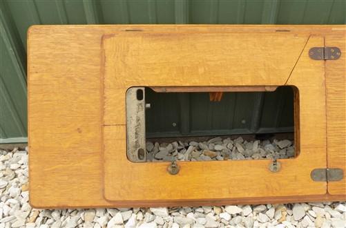 Singer Wood Table Top, Treadle Sewing Machine Base, Cabinet Part Vintage Y