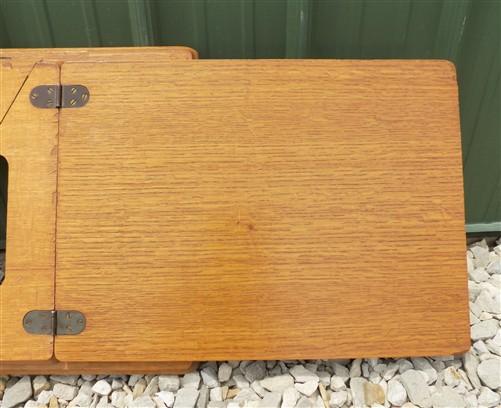 Singer Wood Table Top, Treadle Sewing Machine Base, Cabinet Part Vintage Y
