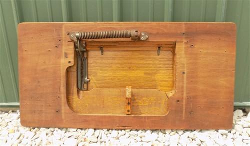 Singer Wood Table Top, Treadle Sewing Machine Base, Cabinet Part Vintage Y