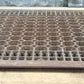 Art Deco Grate, Vintage Cast Iron Ornate Wall Floor Register Vent (26x22) A