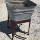 Wheeling Galvanized Single Wash Tub, Sink Cooler, Flower Pot Stand Bucket DT