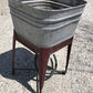 Wheeling Galvanized Single Wash Tub, Sink Cooler, Flower Pot Stand Bucket DT