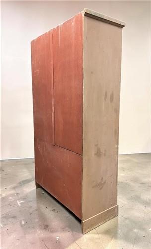Wooden Storage Cabinet, Vintage Cupboard, Kitchen Pantry Linen Closet Armoire, A