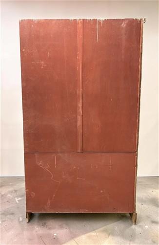 Wooden Storage Cabinet, Vintage Cupboard, Kitchen Pantry Linen Closet Armoire, A